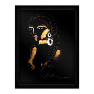 Lady Shimmer Tavla belyst Sara Woodrow 52,5 x 70 cm