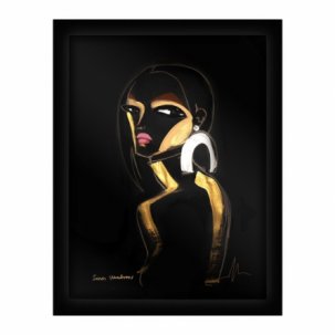 Shimmer Girl Tavla belyst Sara Woodrow 52,5 x 70 cm
