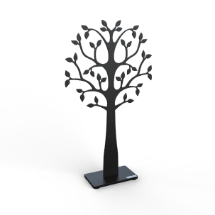 Lonneberg Träd platt 30 cm, svart struktur