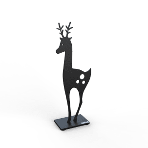 Lonneberg Hjort 50 cm, svart struktur