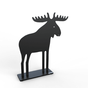 Lonneberg Älg 30 cm, svart struktur