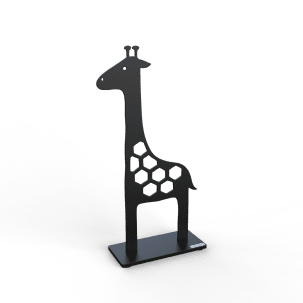 Lonneberg Giraff 30 cm, svart struktur