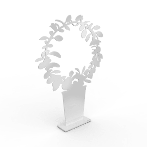 Lonneberg Hoya på båge 50 cm, vit