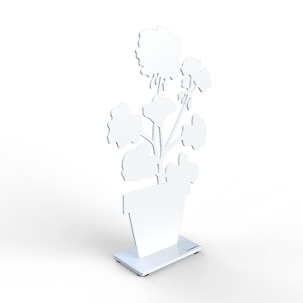 Lonneberg Pelargon i kruka 30 cm, vit