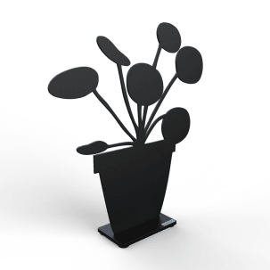 Lonneberg Elefantöra i kruka 30 cm, svart struktur