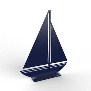 Lonneberg Segelbåt 55 cm, mörkblå