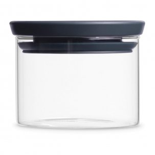 Brabantia Glasburk Stapelbar 0,3 liter, Glas/Grått Lock