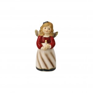 Goebel Miniängel Ljusbäraren beige/röd 8,5 cm