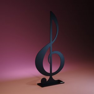 Lonneberg G-Klav 45 cm, svart struktur