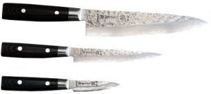 Yaxell Zen knivset 3 delar Kockkniv 20 cm, Allkniv 15 cm, Skalkniv 8 cm