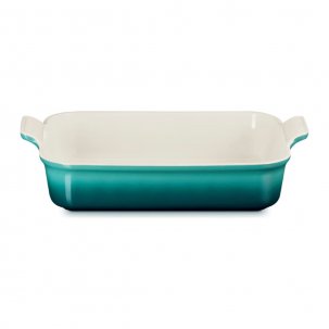 Le Creuset Heritage Rektangulär Ugnsform 32x23,5 cm 4 liter, Bleu Riviera