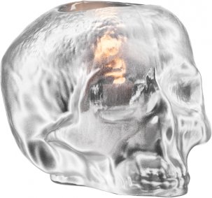 Still Life Skull Ljuslykta metallic silver