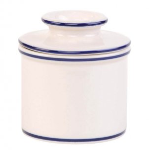Butter Bell Smrlocka Le Bistro, White/Blue Trim