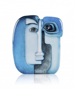 Målerås Glasblock Masq Ideo, Blå 9x10,5 cm