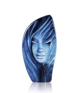 Målerås Glasblock Masq Noviata, Blå 7x14,5 cm