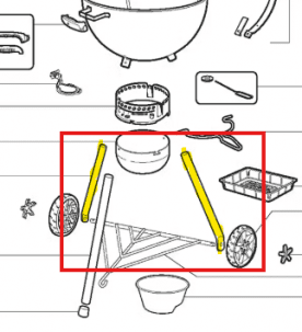 Weber Reservdel Benset 2-pack Master-Touch 57 cm kolgrill