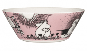 Arabia Mumin Skål 15 cm, Kärlek Rosa