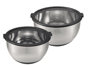 Dorre Belki Bunke Set 2 delar med lock 2,5/3,5 liter Rostfritt Stål