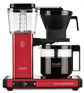 Moccamaster Kaffebryggare Optio, Red Metallic