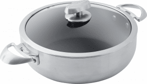 Scanpan CS+ Serveringspanna med två öron och lock 26 cm