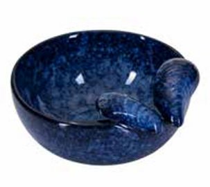 Nääsgränsgården Skål Mussla mellan, blå 12cm