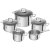Zwilling Cube Grytset 9 delar, 5 grytor 4 lock