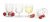 Sagaform Picknick altanglas 4-pack 30cl klar acrylplast