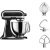 KitchenAid Artisan Köksmaskin 4,8 liter svart