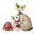 Goebel RW Vivien e Peppie Kattpar med Hjärta 14 cm Ltd.Ed