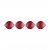 Le Creuset Stengodsgryta Mini Rund 10 cm 4-pack, Cerise