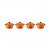 Le Creuset Stengodsgryta Mini Rund 10 cm 4-pack, Volcanic