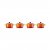 Le Creuset Stengodsgryta Mini Rund 10 cm 4-pack, Volcanic