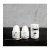 Pluto Design Äggkoppar Mumin 4-pack, Svart/Vit