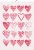 Hearts 35x50cm Handduk