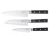 Asama Knivset 3 delar, Kockkniv/Santoku/Allkniv