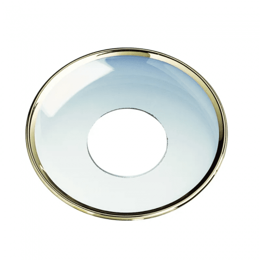 Nybro Ljusmanschett glas klar guldkant 55 mm