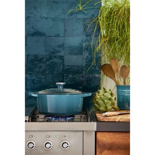 Le Creuset Signature Rund Gryta 24 cm 4,2 liter, Deep Teal