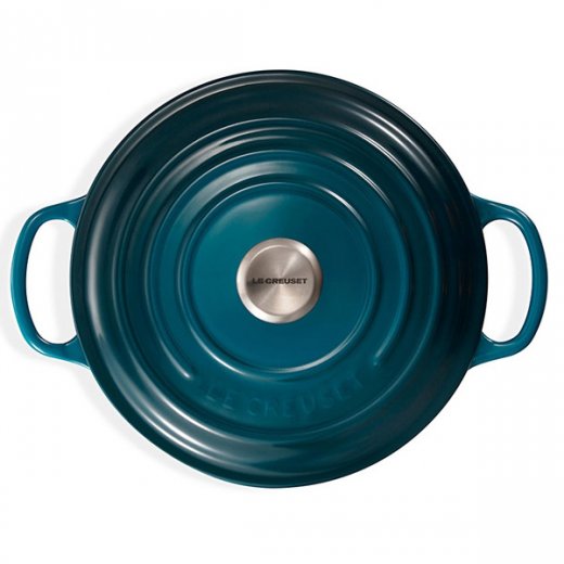 Le Creuset Signature Rund Gryta 24 cm 4,2 liter, Deep Teal