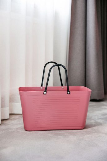 Hinza Väska Stor Green Plastic, Varmrosa
