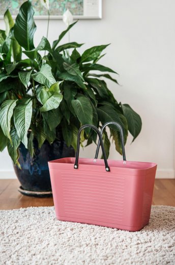 Hinza Väska Stor Green Plastic, Varmrosa