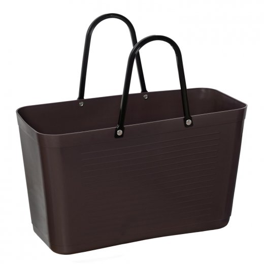 Hinza Väska Stor Green Plastic, Brun