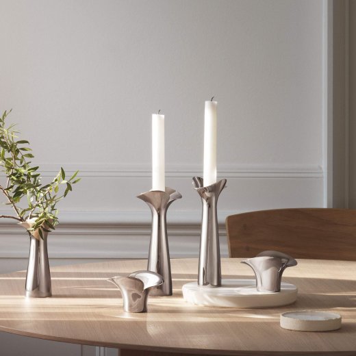 Georg Jensen Bloom Botanica Ljusstake, 2-pack