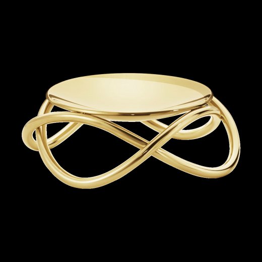 Glow Ljusstake (utan pigg), Guldpläterad