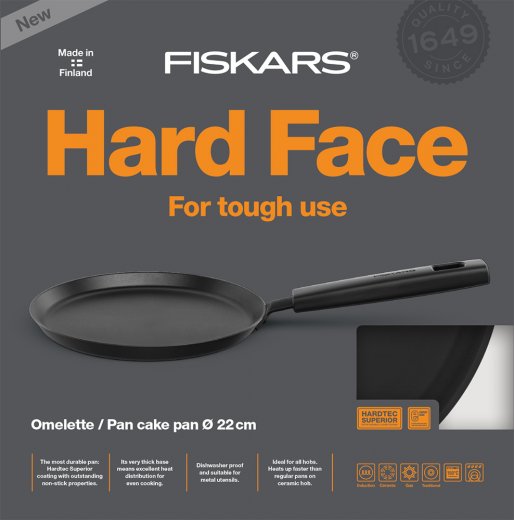 Fiskars Hard Face Omelett- och pannkakspanna 22 cm