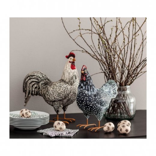 Mogihome Grann Höna 31x18x39 cm, Svart