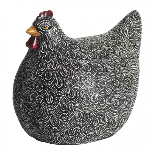 Mogihome Tjusig Höna 20x15x17 cm, Svart