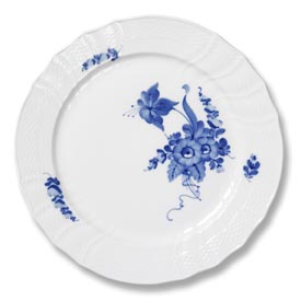 Royal Copenhagen Blå blomst tallrik 27 cm flat