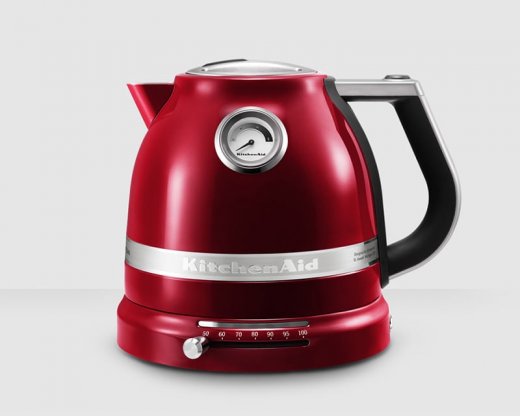 KitchenAid Artisan Vattenkokare. 1,5 liter med temperaturreglage 1522 röd metallic