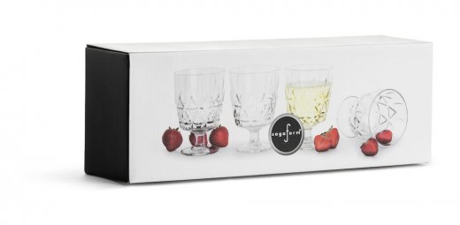 Sagaform Picknick altanglas 4-pack 30cl klar acrylplast