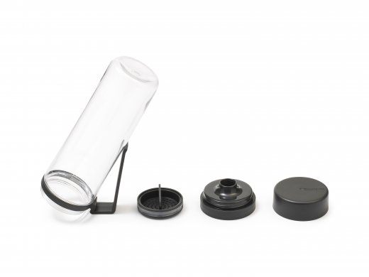Make & Take Vattenflaska med sil 50 cl, Dark Grey